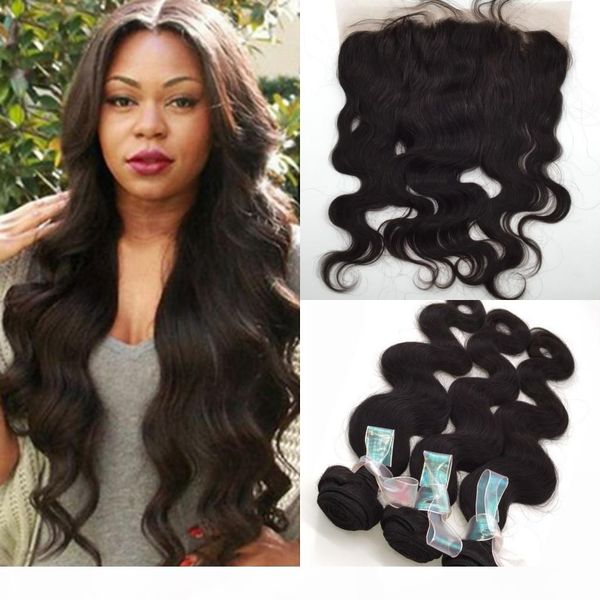 bundles with closures frontal closure with 3 bundles human hair weft extensions virgin brazilian peruvian indian malaysian hair body wave, Black
bundles with closures frontal closure with 3 bundles human hair weft extensions virgin brazilian peruvian indian malaysian hair body wave, Black