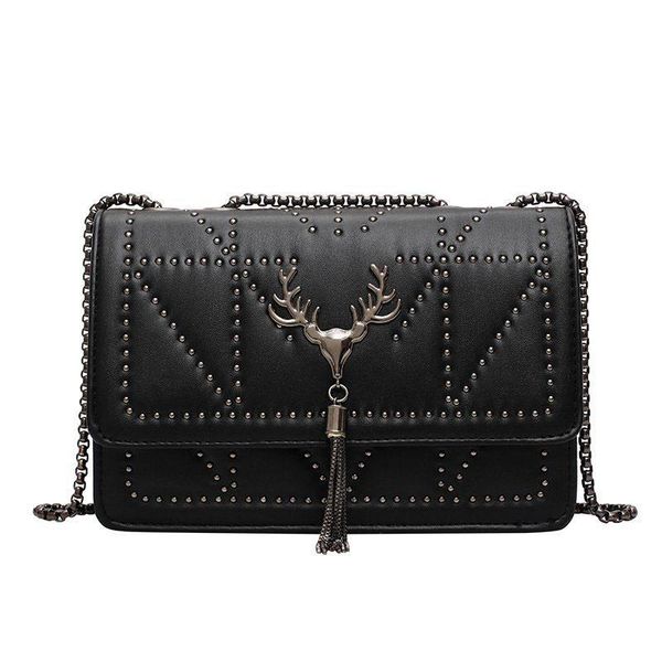 deer flap shoulder bags animal prints bags