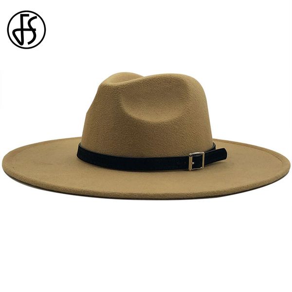 fs 2020 british style big wide brim wool felt fedora hat with belt winter panama jazz cap for men elegant women church hats, Golden;silver
fs 2020 british style big wide brim wool felt fedora hat with belt winter panama jazz cap for men elegant women church hats, Golden;silver