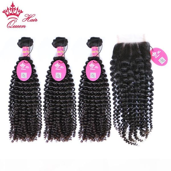 queen hair brazilian virgin kinky curly hair extensions 3pcs hair weft with 1pc lace closure natural color dhl ing, Black
queen hair brazilian virgin kinky curly hair extensions 3pcs hair weft with 1pc lace closure natural color dhl ing, Black