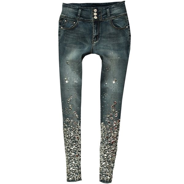 skinny jeans high waist pencil stretch pants luxury diamond hand beaded rhinestone black elastic denim jeans pants size 40 201030, Blue
skinny jeans high waist pencil stretch pants luxury diamond hand beaded rhinestone black elastic denim jeans pants size 40 201030, Blue