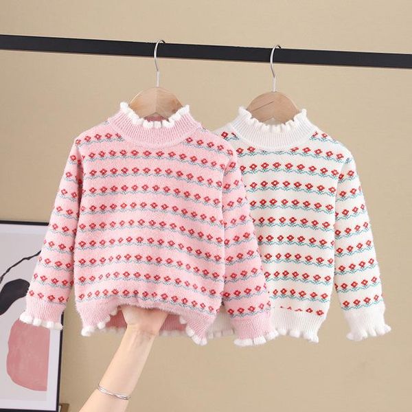pullover 2021cartoon flower baby girls kids sweater children year clothing cotton outwear costumes sd12, Blue
pullover 2021cartoon flower baby girls kids sweater children year clothing cotton outwear costumes sd12, Blue