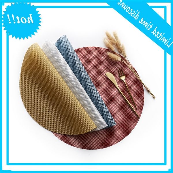 european style pvc l restaurant non slip heat insulation western round teslin table mat
european style pvc l restaurant non slip heat insulation western round teslin table mat