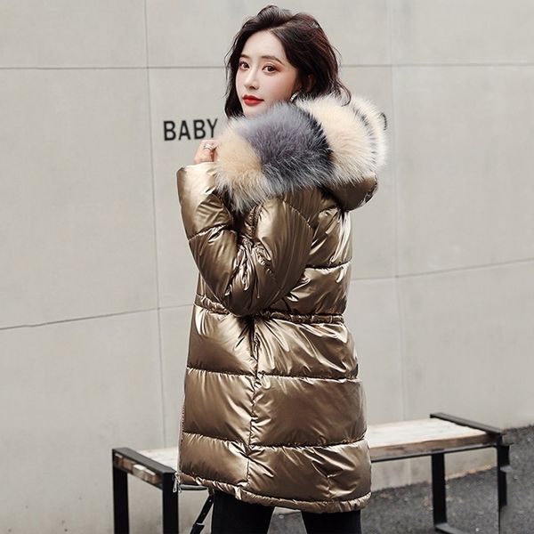 women's thick coat long solid jacket women winter oversized hooded with fur collar slim warm outwear casual parka mujer 201127, Black
women's thick coat long solid jacket women winter oversized hooded with fur collar slim warm outwear casual parka mujer 201127, Black