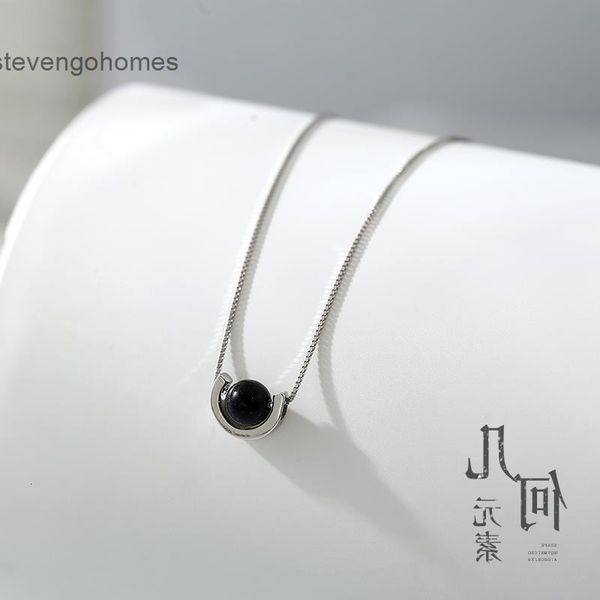 silver necklace singapore agate star niche women's 925 anti oxidation obsidian saturn pendant jewelry
silver necklace singapore agate star niche women's 925 anti oxidation obsidian saturn pendant jewelry