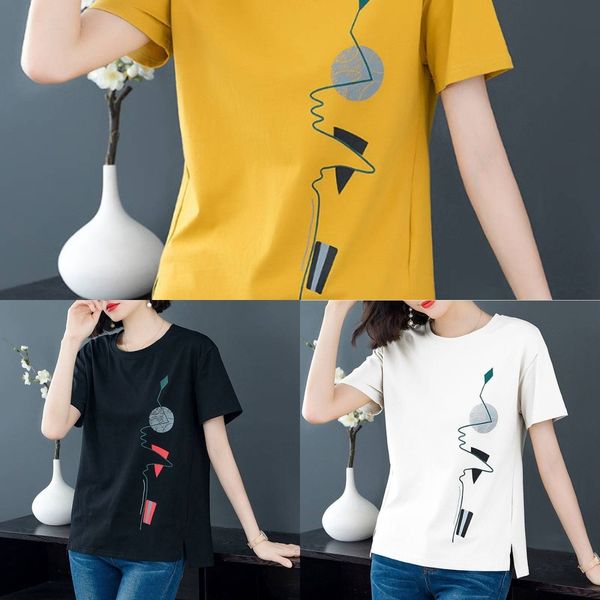 4niv0 moms summer style fashion new split printed short-sleeved twomen's loose large size shirt t-shirt korean otedd, White
4niv0 moms summer style fashion new split printed short-sleeved twomen's loose large size shirt t-shirt korean otedd, White
