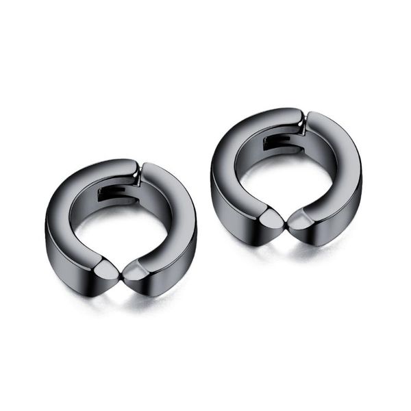 hoop & huggie punk classic stainless steel earring for man women steel/black jewelry gift drop, Golden;silver
hoop & huggie punk classic stainless steel earring for man women steel/black jewelry gift drop, Golden;silver
