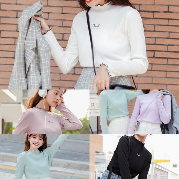 long sleeve women's new summer 2019 korean pullover short sweater with pullover knitwearknitwear knitwear thin autumn rtqkk, White;black
long sleeve women's new summer 2019 korean pullover short sweater with pullover knitwearknitwear knitwear thin autumn rtqkk, White;black