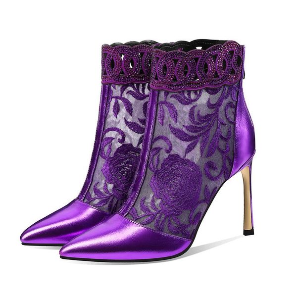 women's boots pointed toe fine high heel shoes metal man-made diamond embroidery flower fashio lady shoes -40, Black
women's boots pointed toe fine high heel shoes metal man-made diamond embroidery flower fashio lady shoes -40, Black