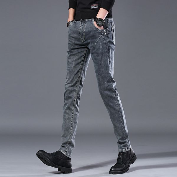 2021 new newly designer fashion men jeans light blue retro gray elastic casual denim pencil pants korean style stretch skinny trousers n09x
2021 new newly designer fashion men jeans light blue retro gray elastic casual denim pencil pants korean style stretch skinny trousers n09x