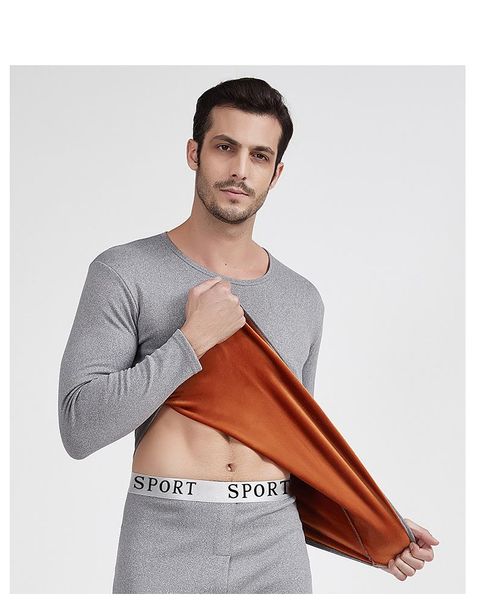 men's thermal pajamas, winter pajamas, youth self-cultivation thermal underwear, high stretch and velvet warm suit, Black;brown
men's thermal pajamas, winter pajamas, youth self-cultivation thermal underwear, high stretch and velvet warm suit, Black;brown