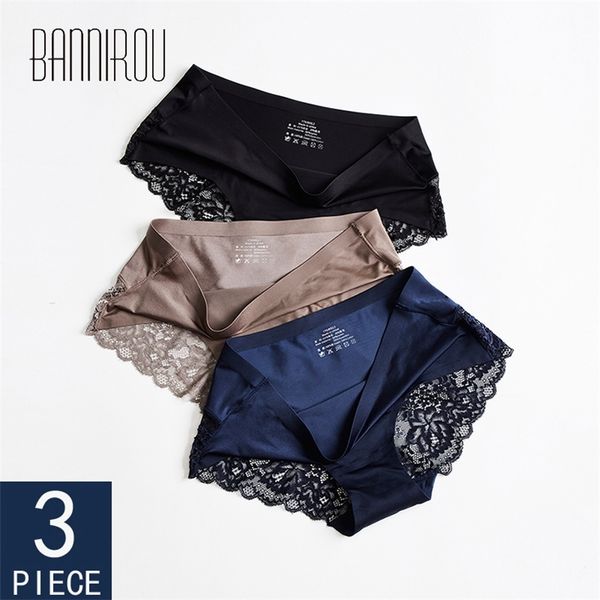 3 pcs seamless panties for woman underwear lace briefs solid female pantyunderwear women lace -xxl bannirou lj200815, Black;pink
3 pcs seamless panties for woman underwear lace briefs solid female pantyunderwear women lace -xxl bannirou lj200815, Black;pink