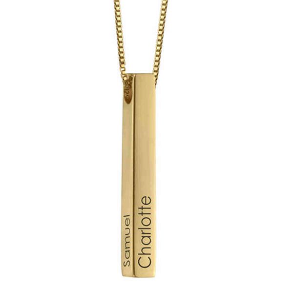 3d bar personalized engraving custom jewelry stainless steel name necklaces & pendants women/men mother's day, Silver
3d bar personalized engraving custom jewelry stainless steel name necklaces & pendants women/men mother's day, Silver