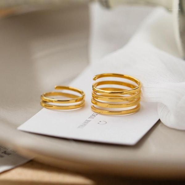 cluster rings yun ruo personality 4 layer open ring party gold color woman gift fashion 316 l titanium steel stainless jewelry never fade1, Golden;silver
cluster rings yun ruo personality 4 layer open ring party gold color woman gift fashion 316 l titanium steel stainless jewelry never fade1, Golden;silver