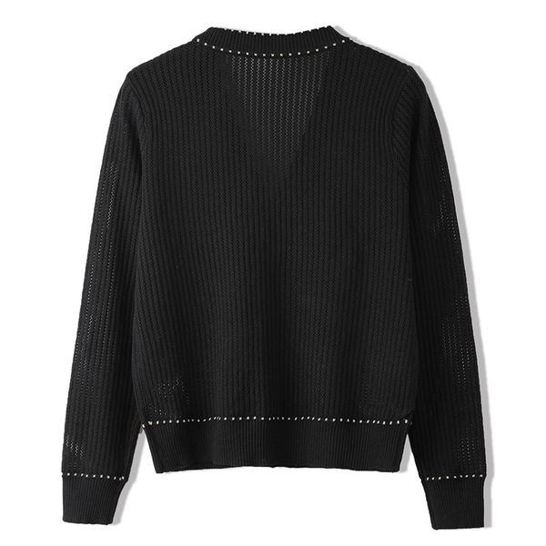 new beginning female hollow autumn out knitted cardigans with cleavage v fine buttons outerwear blouses lady of the casual office zl7p, White;black
new beginning female hollow autumn out knitted cardigans with cleavage v fine buttons outerwear blouses lady of the casual office zl7p, White;black