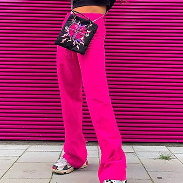 omsj 2019 new high fashion streetwear women's solid full length trousers sweat pants elastic waist neon pink flare bottoms 1017, Black;white
omsj 2019 new high fashion streetwear women's solid full length trousers sweat pants elastic waist neon pink flare bottoms 1017, Black;white