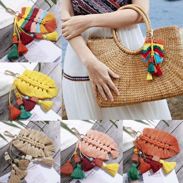 nordic ethnic handmade creative cotton tassel pendant keychain leaves wooden beads bag ornaments european keychain decoration, Silver
nordic ethnic handmade creative cotton tassel pendant keychain leaves wooden beads bag ornaments european keychain decoration, Silver