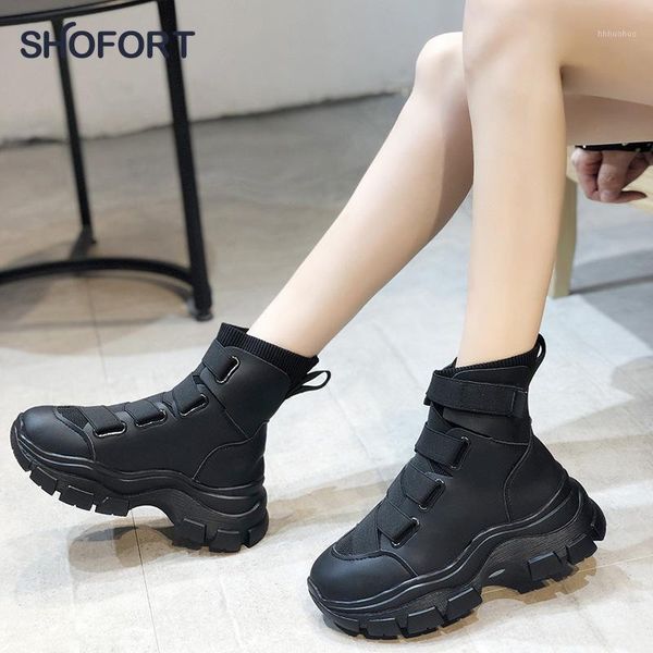 boots shofort ankle for women 2021 fashion cross-tied hook&loop thick bottom platform all-match thin warm winter shoes1, Black
boots shofort ankle for women 2021 fashion cross-tied hook&loop thick bottom platform all-match thin warm winter shoes1, Black
