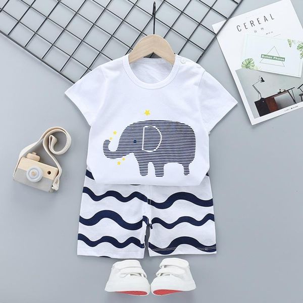 children's clothing summer new baby girls clothes 2pcs short sleeve t-shirt+short cotton suit1, White
children's clothing summer new baby girls clothes 2pcs short sleeve t-shirt+short cotton suit1, White
