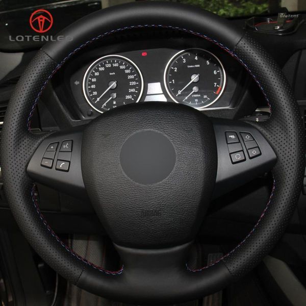 lqtenleo black genuine leather diy hand-stitched car steering wheel cover for x5 e70 2006-20131
lqtenleo black genuine leather diy hand-stitched car steering wheel cover for x5 e70 2006-20131