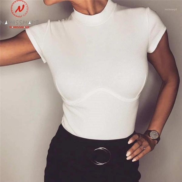 women summer t-shirts patchwork design o-neck short sleeve solid color fashion lady summer slim breast enlargement shirts1, White
women summer t-shirts patchwork design o-neck short sleeve solid color fashion lady summer slim breast enlargement shirts1, White