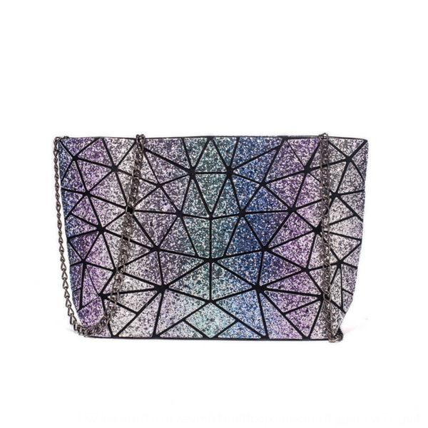 new star geometric chain shoulder small square rainbow laser women's shoulder diamond small square bag folding messenger bag zhclo
new star geometric chain shoulder small square rainbow laser women's shoulder diamond small square bag folding messenger bag zhclo