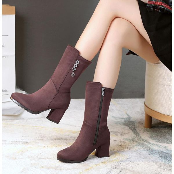 boots cresfimix botas femininas women cool faux suede brown side zipper autumn lady black winter a6623
boots cresfimix botas femininas women cool faux suede brown side zipper autumn lady black winter a6623