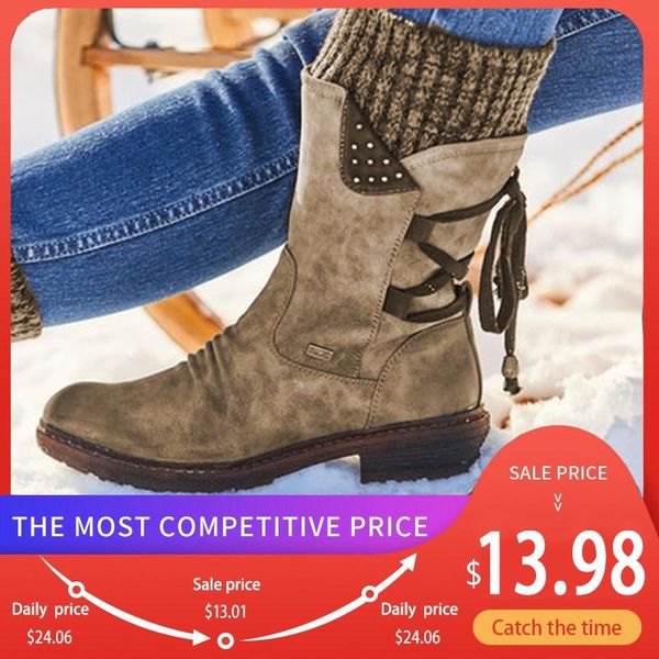 ladies fashion autumn winter women boots mid calf shoes warm snow boots cowboy style knee high botas plus size 35-43, Black
ladies fashion autumn winter women boots mid calf shoes warm snow boots cowboy style knee high botas plus size 35-43, Black