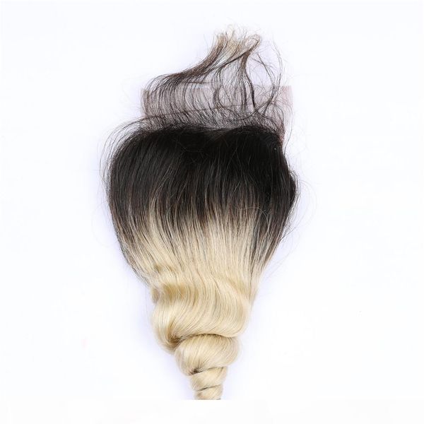#1b 613 blonde ombre loose wave lace closure piece 4x4 middle 3 part ombre blonde indian virgin human hair front lace closure, Black;brown
#1b 613 blonde ombre loose wave lace closure piece 4x4 middle 3 part ombre blonde indian virgin human hair front lace closure, Black;brown