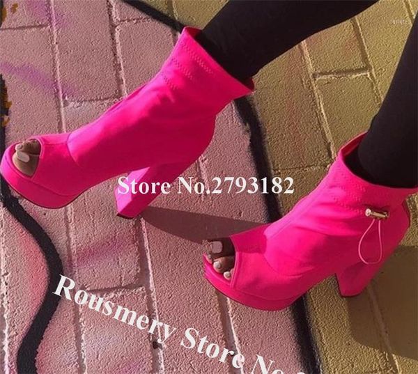 western style peep toe high platform chunky heel short boots elastic thick high heel ankle booties shining dress shoes1, Black
western style peep toe high platform chunky heel short boots elastic thick high heel ankle booties shining dress shoes1, Black