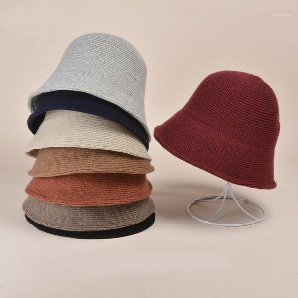 stingy brim hats winter women knitted bucket hat fisherman girl all-match wool panama basin cap fishing autumn outdoor soft warm bonnet1, Blue;gray
stingy brim hats winter women knitted bucket hat fisherman girl all-match wool panama basin cap fishing autumn outdoor soft warm bonnet1, Blue;gray