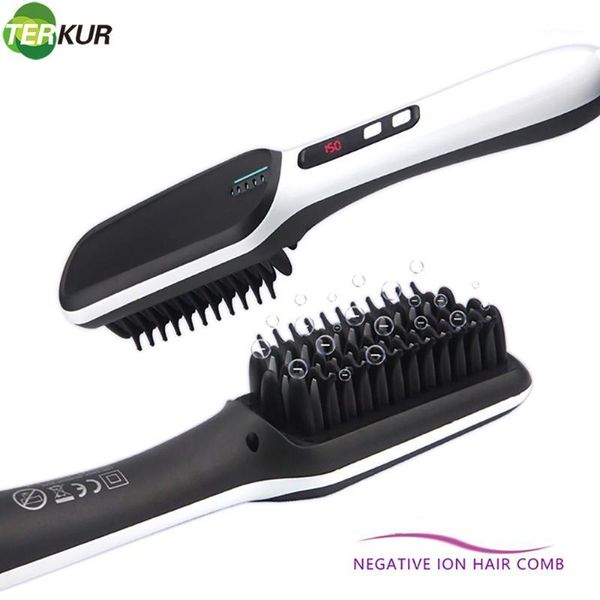 electric hair brushes ionic straightener brush fast heating ceramic straightening with 3 adjustable temperature comb1
electric hair brushes ionic straightener brush fast heating ceramic straightening with 3 adjustable temperature comb1