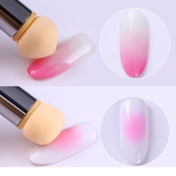 1 pc double-ended gradient shading pen dotting brush sponge head rhinestone handle nail art brush nail art paint qylidt, Silver
1 pc double-ended gradient shading pen dotting brush sponge head rhinestone handle nail art brush nail art paint qylidt, Silver