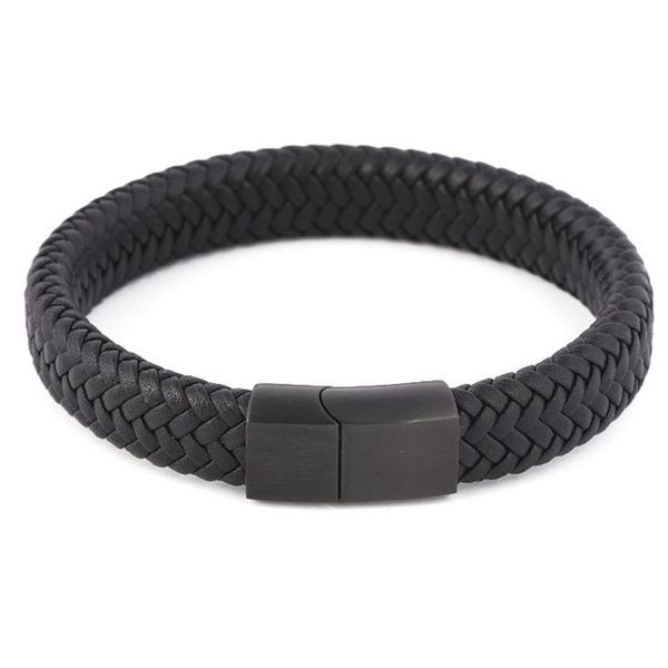 men braided magnetic clasp punk anti corrosion gift jewelry accessories artificial leather fashion stainless steel, Black
men braided magnetic clasp punk anti corrosion gift jewelry accessories artificial leather fashion stainless steel, Black
