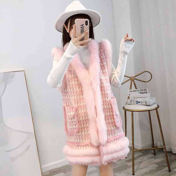 natural women's fur pink vest 2020 new long winter warm real sheep wool fur vest jacket 80cm length ing, Black;white
natural women's fur pink vest 2020 new long winter warm real sheep wool fur vest jacket 80cm length ing, Black;white