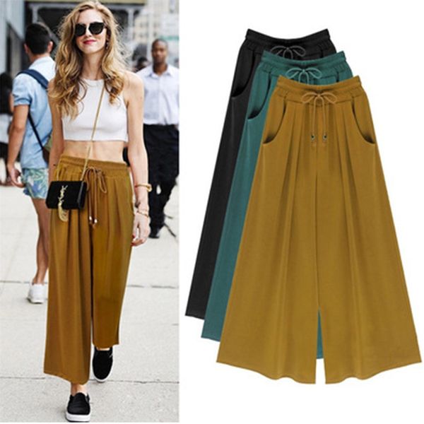 2020 autumn womens pants european and american large size cropped casual pants all-matching loose wide-legged pants, Black;white
2020 autumn womens pants european and american large size cropped casual pants all-matching loose wide-legged pants, Black;white