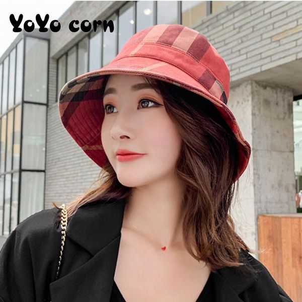 wide brim hats swak autumn and winter plaid fisherman hat fashion ladies casual sweet wild sunscreen sunshade outdoor folding cap, Blue;gray
wide brim hats swak autumn and winter plaid fisherman hat fashion ladies casual sweet wild sunscreen sunshade outdoor folding cap, Blue;gray