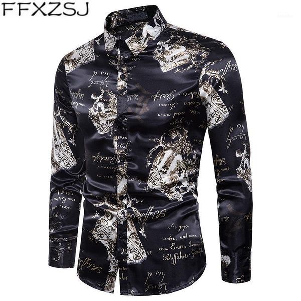 men's casual shirts ffxzsj brand shirt men autumn fashion slim fit flower print smooth fabric dress camisa masculina black plus size1, White;black
men's casual shirts ffxzsj brand shirt men autumn fashion slim fit flower print smooth fabric dress camisa masculina black plus size1, White;black