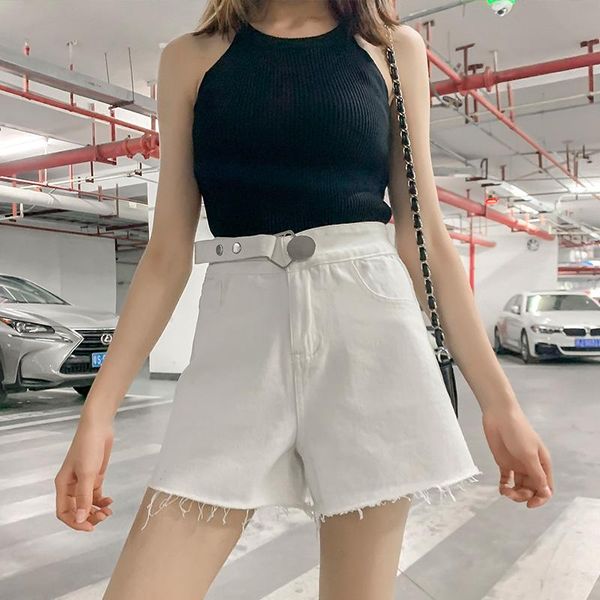 women's jeans shorts feminino high waist spring summer cotton denim white pants plus size short women, Blue
women's jeans shorts feminino high waist spring summer cotton denim white pants plus size short women, Blue