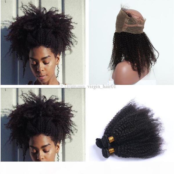 360 lace frontal with bundles malaysian human virgin human hair weaves with 360 lace band frontal 22.5*4*2 kinky curly hair bundles, Black;brown
360 lace frontal with bundles malaysian human virgin human hair weaves with 360 lace band frontal 22.5*4*2 kinky curly hair bundles, Black;brown