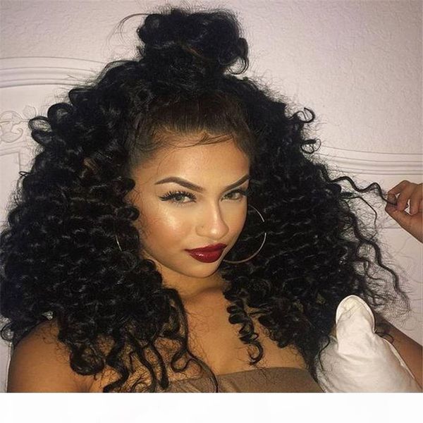 high density virgin human hair lace front wigs black women 150 density full lace wigs 8a brazilian deep wave wig with baby hair, Black;brown
high density virgin human hair lace front wigs black women 150 density full lace wigs 8a brazilian deep wave wig with baby hair, Black;brown