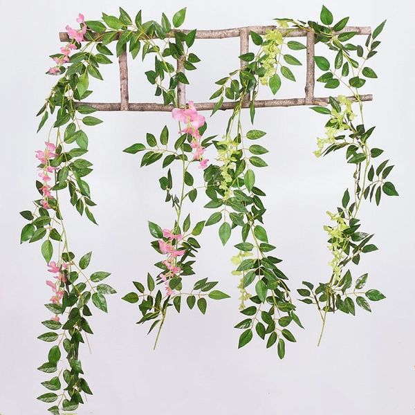 decorative flowers & wreaths 200cm/string wisteria artificial vine garland wedding arch decoration fake plants rattan trailing faux ivy wall
decorative flowers & wreaths 200cm/string wisteria artificial vine garland wedding arch decoration fake plants rattan trailing faux ivy wall