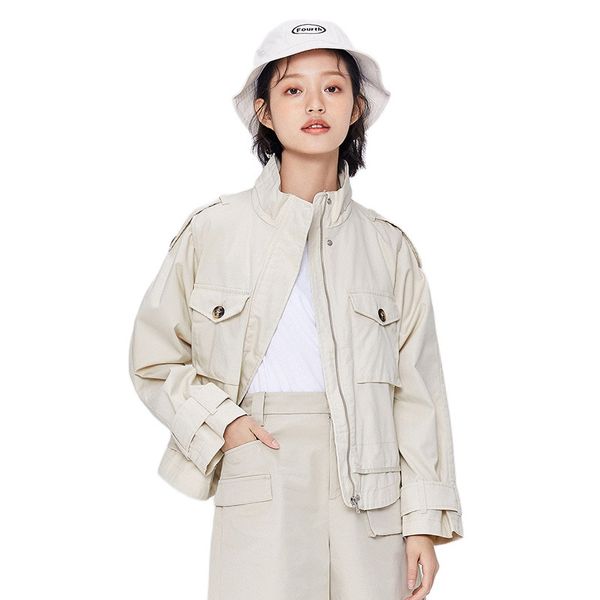 semir jacket women autumn new pink casual sweet ladies korean version loose short jackets for woman 201013, Black;brown
semir jacket women autumn new pink casual sweet ladies korean version loose short jackets for woman 201013, Black;brown