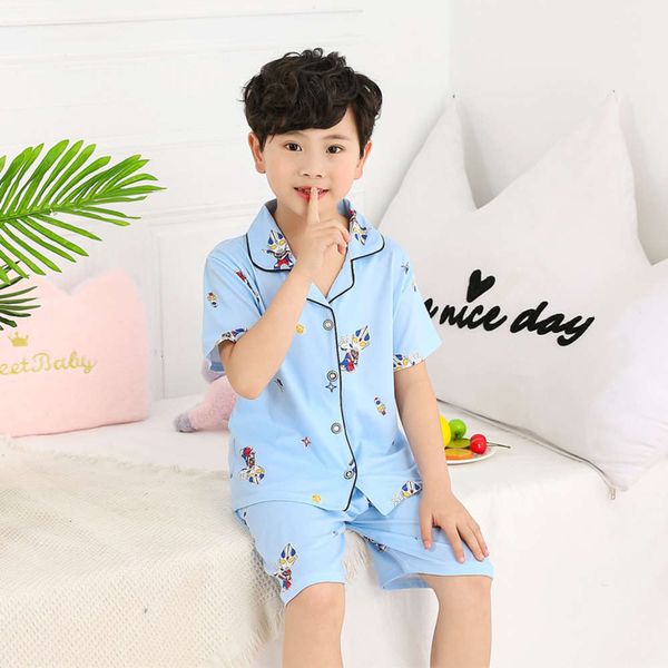 summer women's cardigan shorts short pajamas sve suit boys and girls children's home wear 7lpp, Blue;red
summer women's cardigan shorts short pajamas sve suit boys and girls children's home wear 7lpp, Blue;red