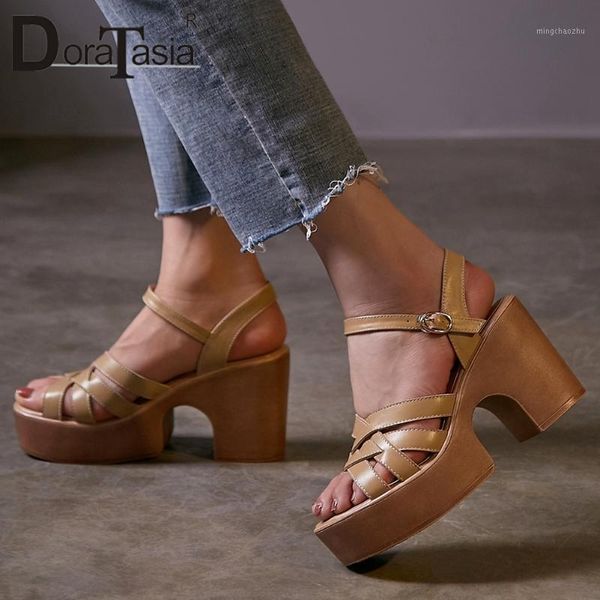 sandals doratasia summer concise design platform high block heels women elegant office genuine leather shoes woman1, Black
sandals doratasia summer concise design platform high block heels women elegant office genuine leather shoes woman1, Black