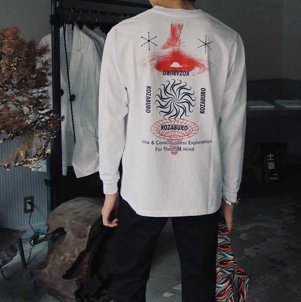 men's hoodies kozaburo kiko style vortex printing autumn bottomed round neck sweater loose couple long sleeve t-shirt casual, Black
men's hoodies kozaburo kiko style vortex printing autumn bottomed round neck sweater loose couple long sleeve t-shirt casual, Black