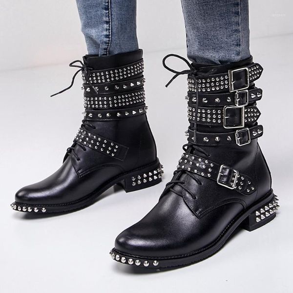 brand design chic women shoes boots big size 43 genuine leather great quality cool rivets belt buckles motorcycles boot1, Black
brand design chic women shoes boots big size 43 genuine leather great quality cool rivets belt buckles motorcycles boot1, Black