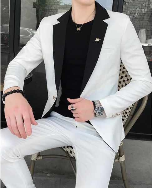 men's suits & blazers tpsaade men's slim fit fashion prom mens party club outfits smoking casual wedding dress office 2 piecess 1, White;black
men's suits & blazers tpsaade men's slim fit fashion prom mens party club outfits smoking casual wedding dress office 2 piecess 1, White;black