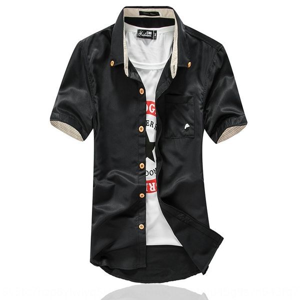 summer men's short-sleeved korean style fashion slim fit non-ironing casual youth solid color shirt simple all-match handsome shirt x8n, Blue
summer men's short-sleeved korean style fashion slim fit non-ironing casual youth solid color shirt simple all-match handsome shirt x8n, Blue