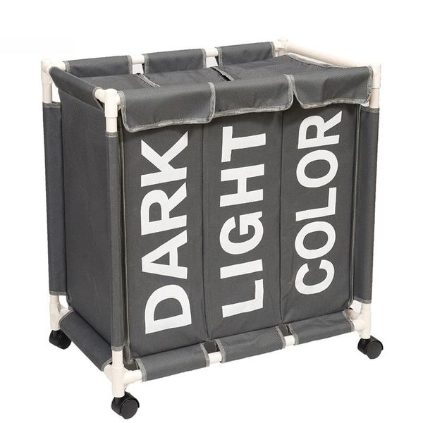 large capacity rolling laundry basket organizer 3 grid laundry hamper bin waterproof bags for dirty clothes storage box
large capacity rolling laundry basket organizer 3 grid laundry hamper bin waterproof bags for dirty clothes storage box